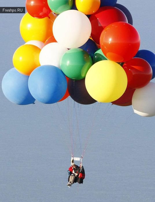 Можно ли летать на шарах, наполненных гелием или фотоотчет любителя!